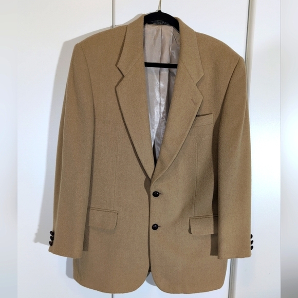 VTG Carlo Rosati 100% Camel Hair Single Breasted Sport Coat Blazer Men R40 - Picture 1 of 12